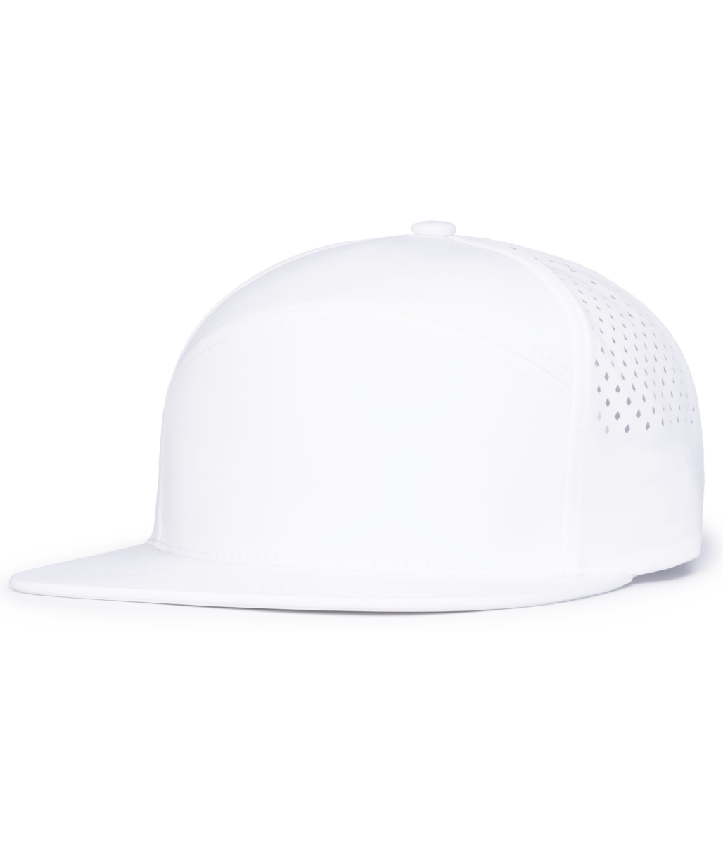 P788.005.OS Perforated 6-Panel Arch Cap, White - One Size