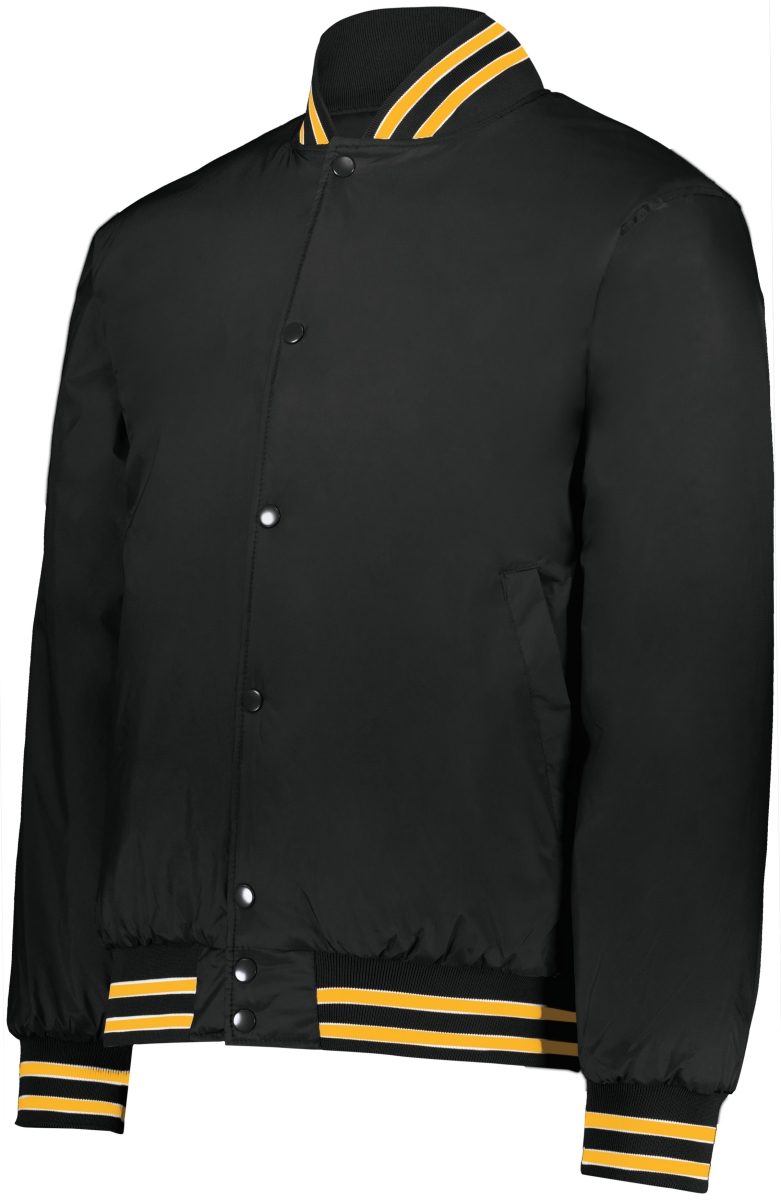229140.R21.M Heritage Jacket, Black, Light Gold & White - Medium