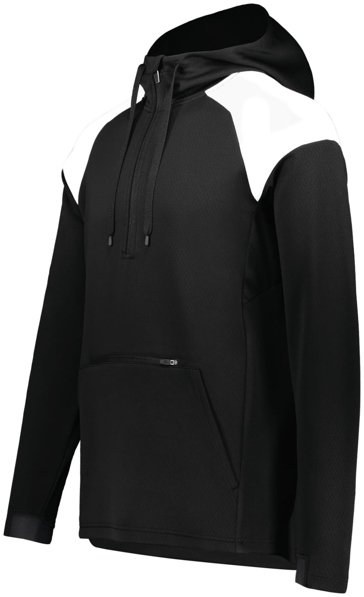 222584.420.M Limitless 0.25 Zip Hoodie, Black & White - Medium