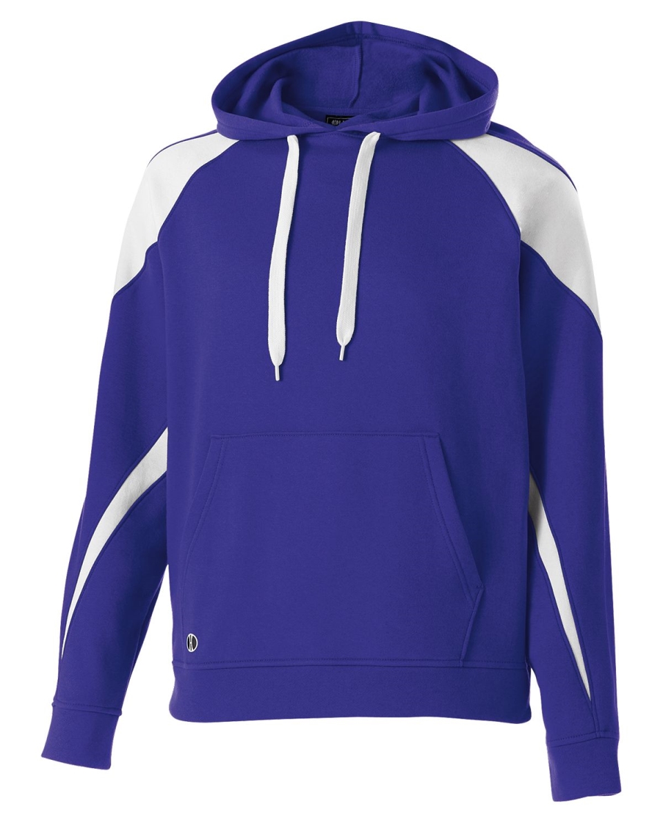 229546.450.S Prospect Hoodie, Purple & White - Small