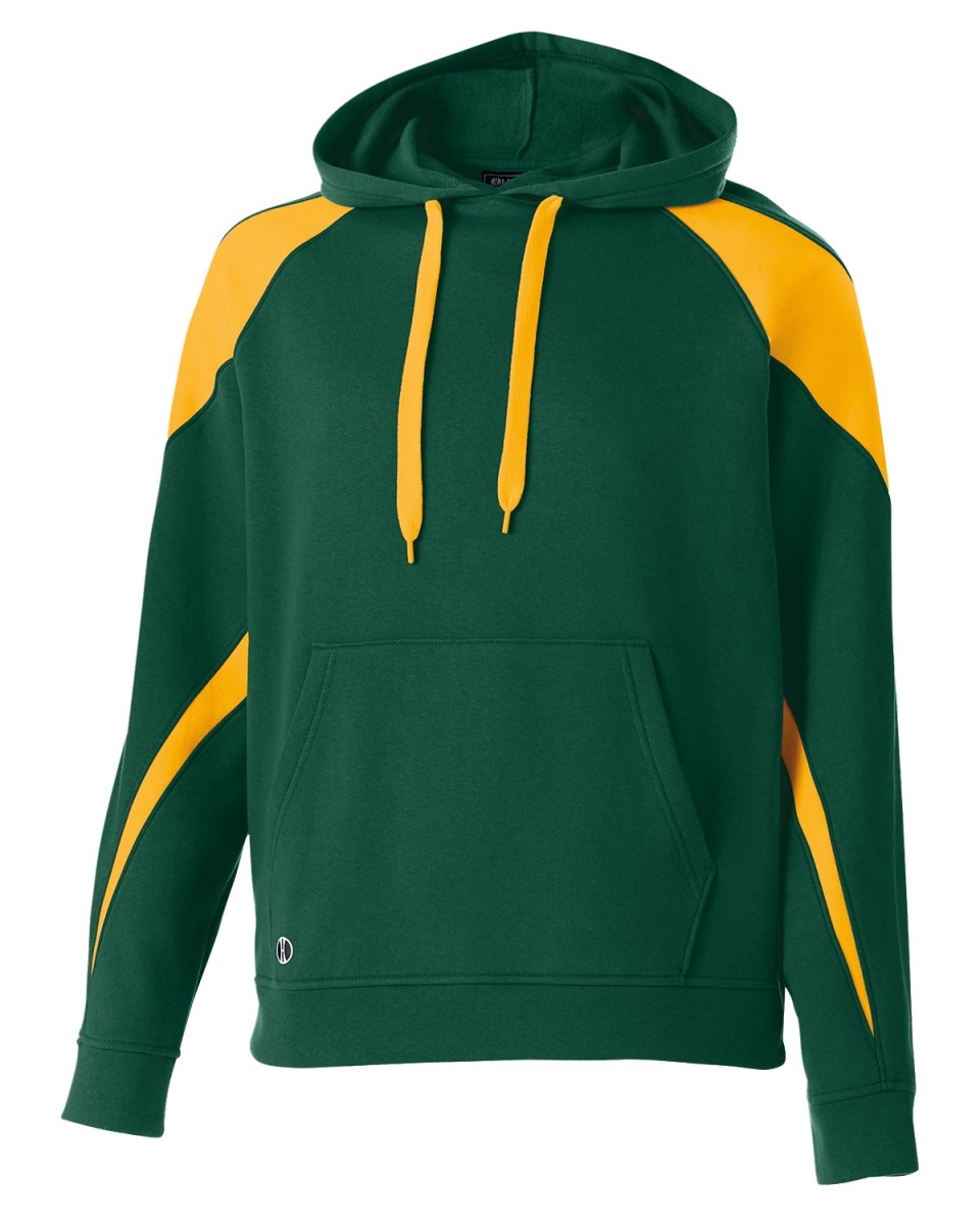 229546.U40.S Prospect Hoodie, Forest & Light Gold - Small
