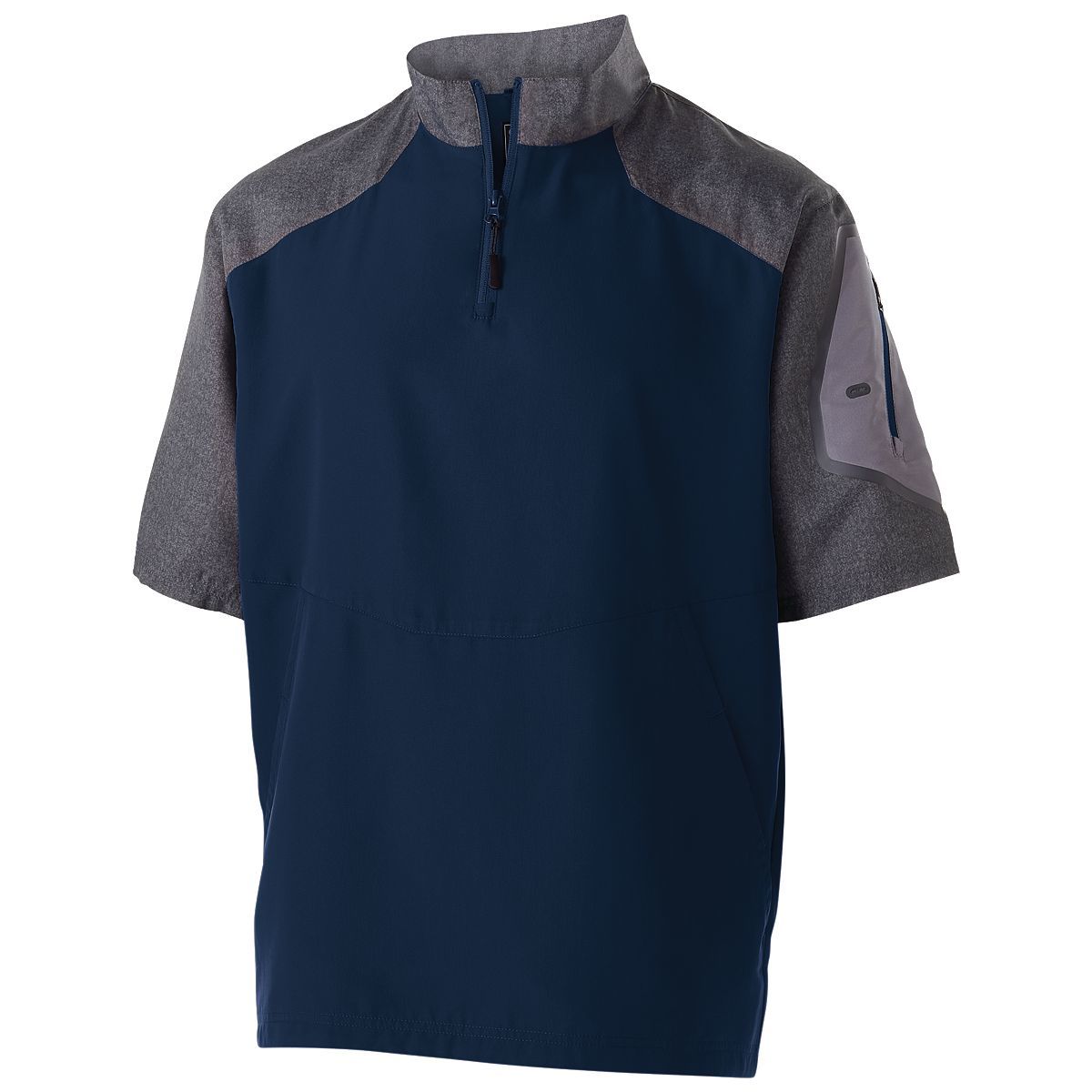 229545.H03.3XL Raider Short Sleeve Pullover, Carbon Print & Navy - 3XL