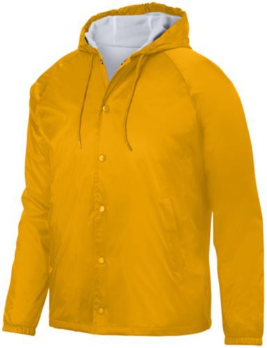 3102.025.2XL Hooded Coachs Jacket, Gold - 2XL