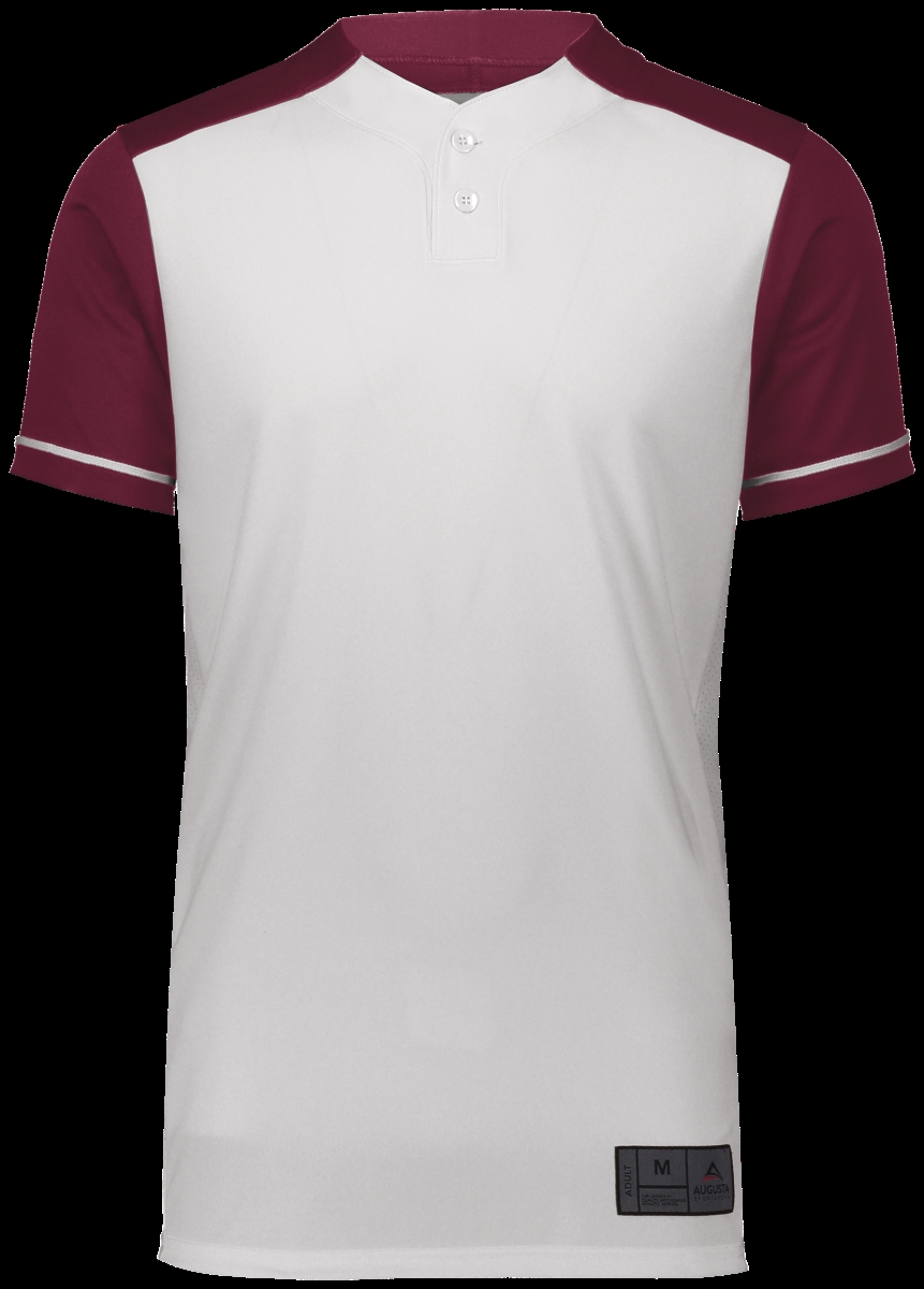 Picture of ASI 1568.224.2XL Adult Closer Jersey&#44; White & Maroon - 2XL