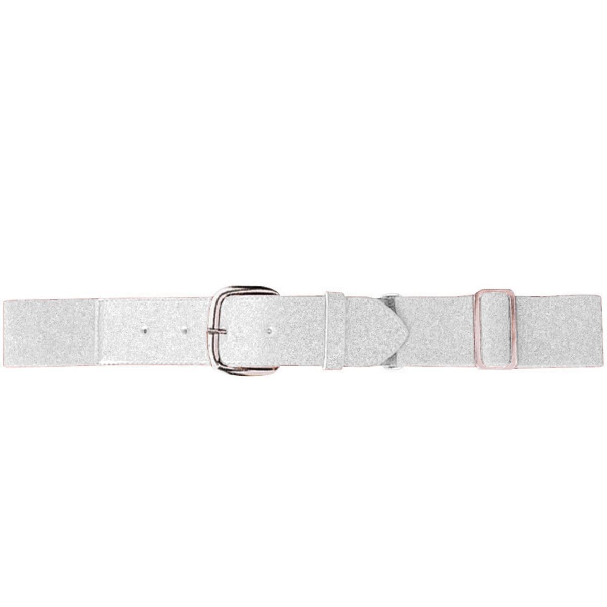 6002.005.OS Youth Elastic Baseball Belt, White - One Size