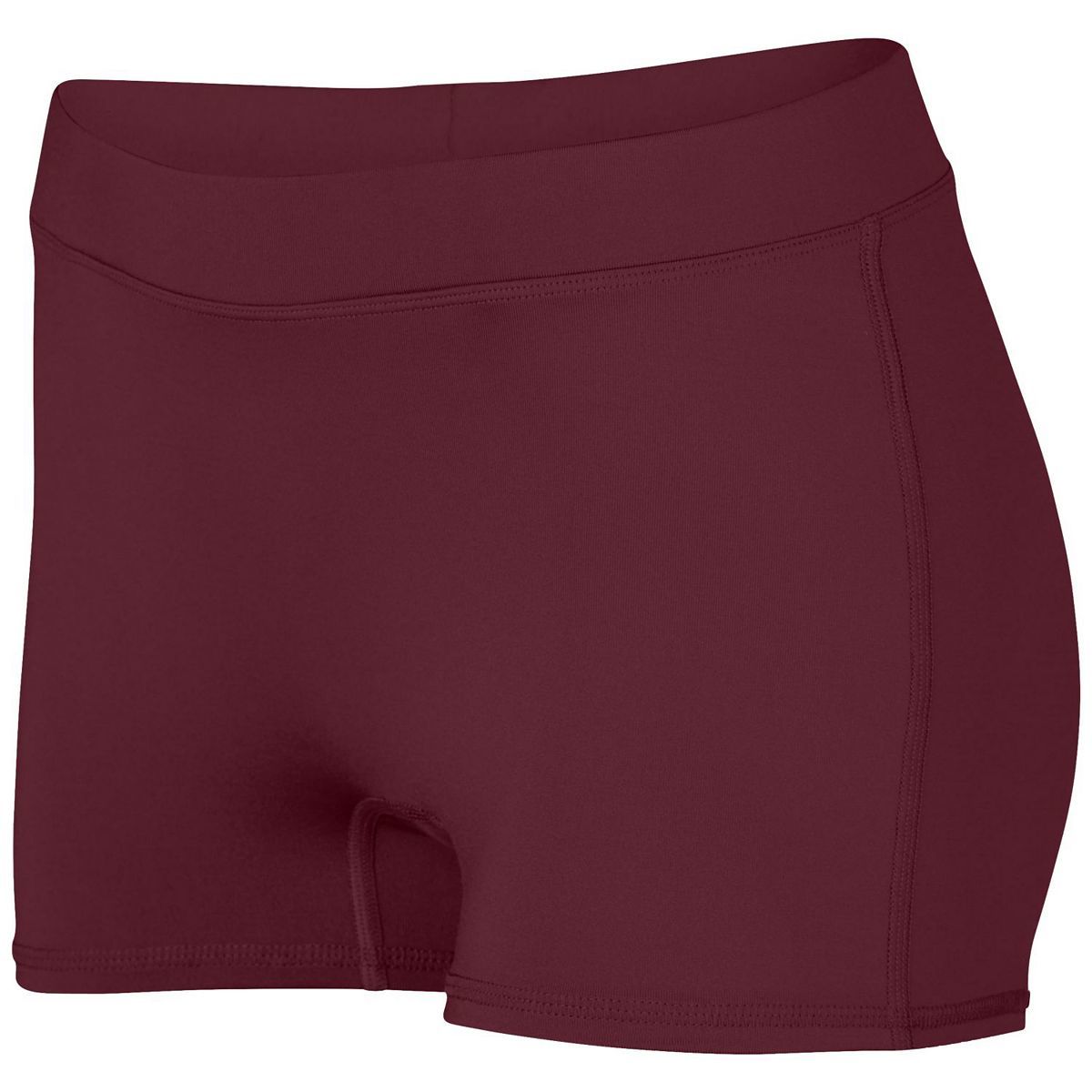 1232.045.M Ladies Dare Shorts, Maroon - Medium