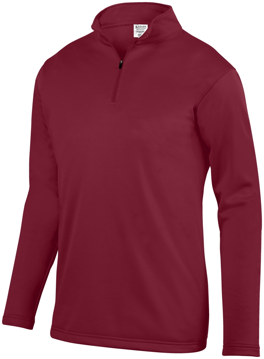 5507.J36.M Wicking Fleece Pullover, Cardinal - Medium