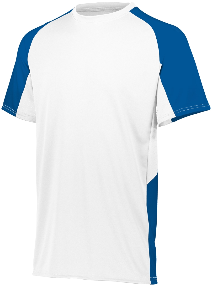 1517.220.M Cutter Jersey, White & Royal - Medium
