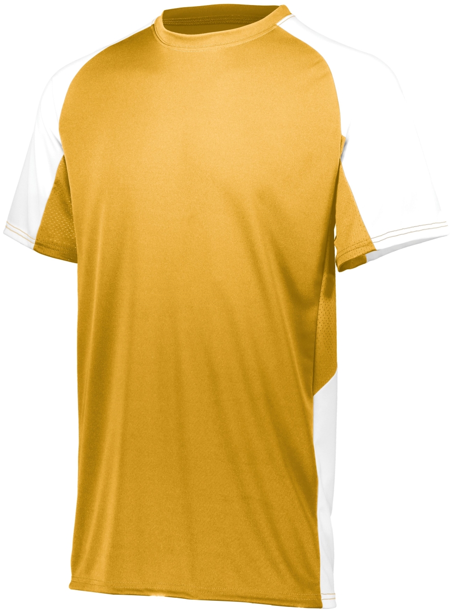 1518.596.XL Youth Cutter Jersey, Athletic Gold & White - Extra Large