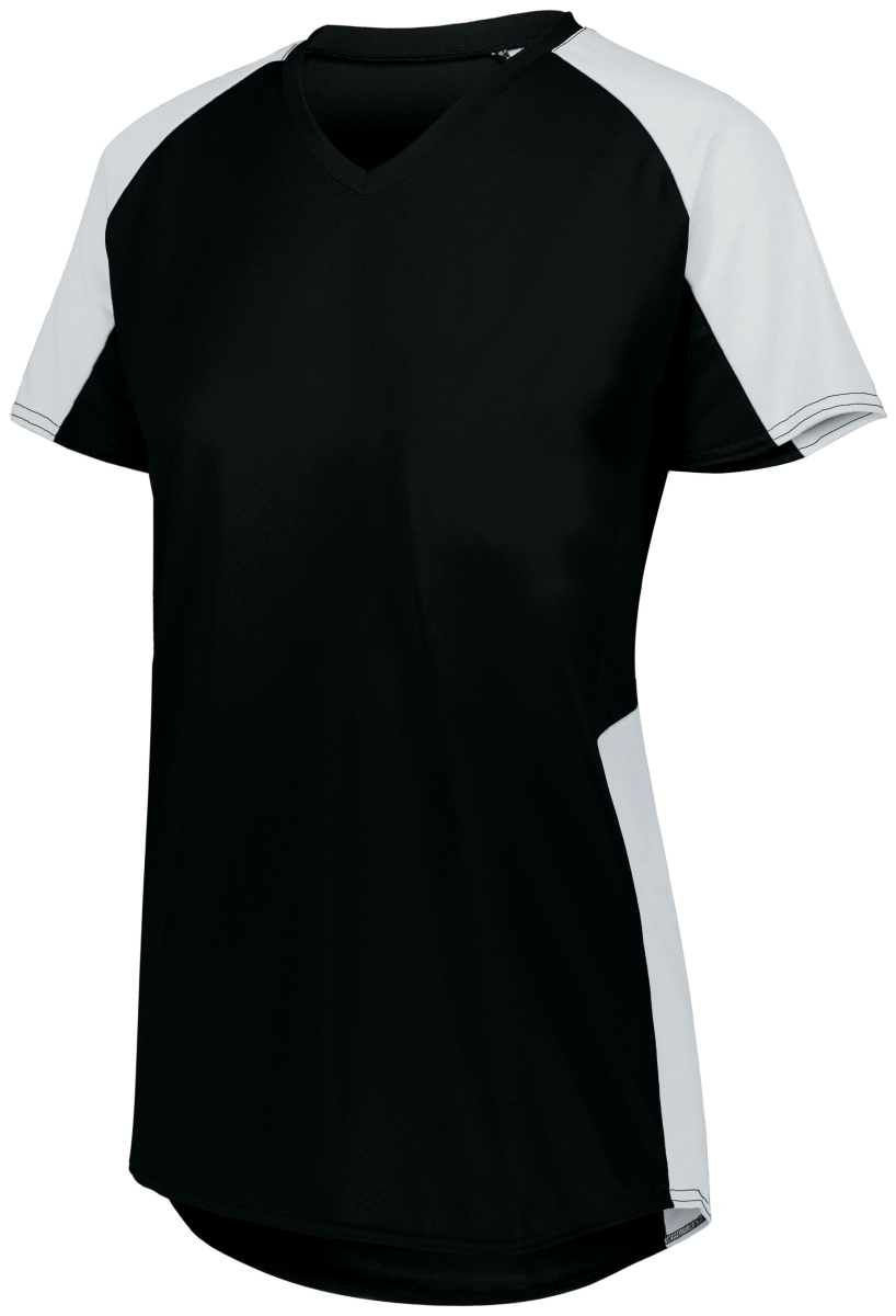 1522.420.M Ladies Cutter Jersey, Black & White - Medium