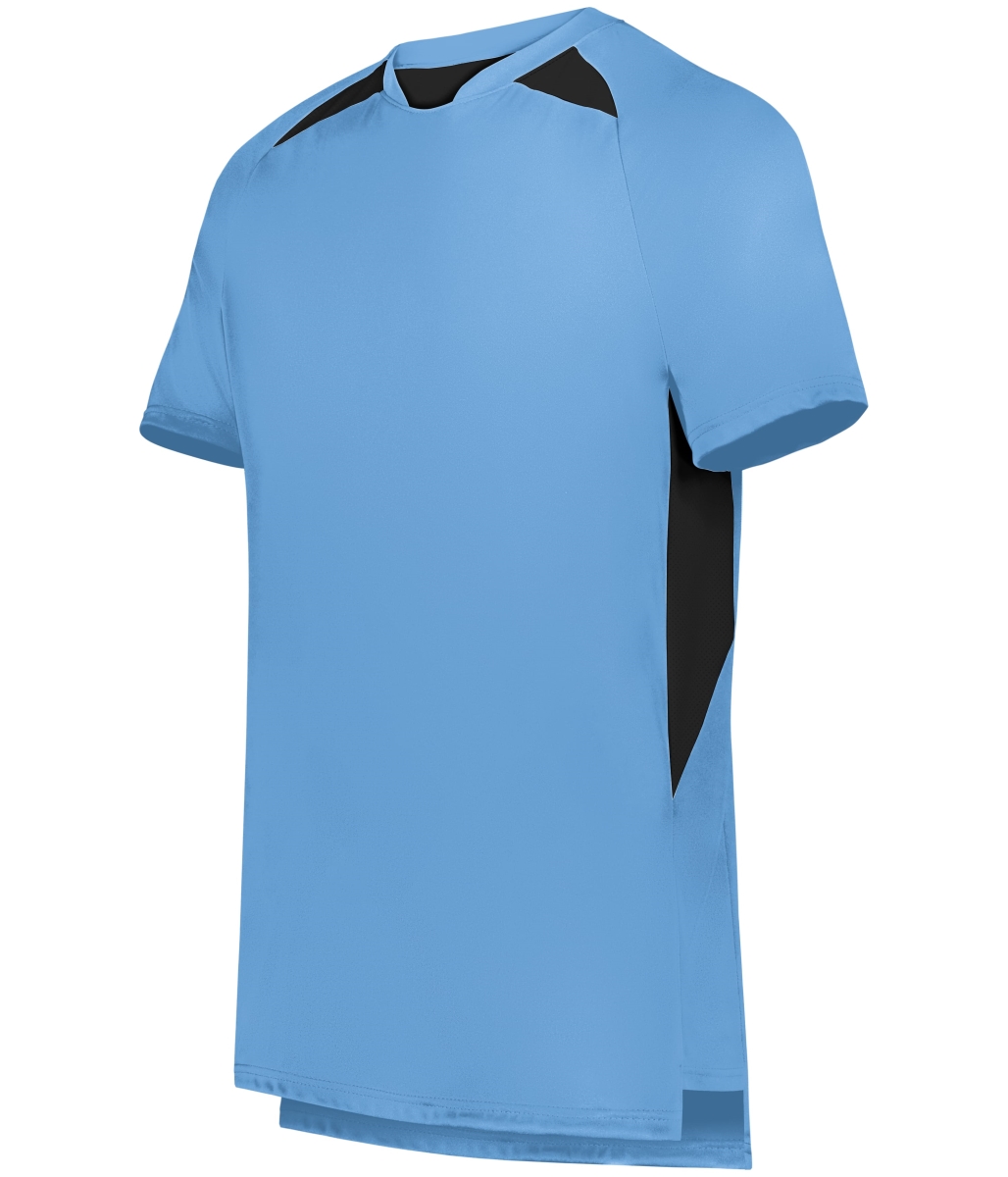 322990.292.M Hawk Evolution Soccer Jersey, Columbia Blue & Black - Medium