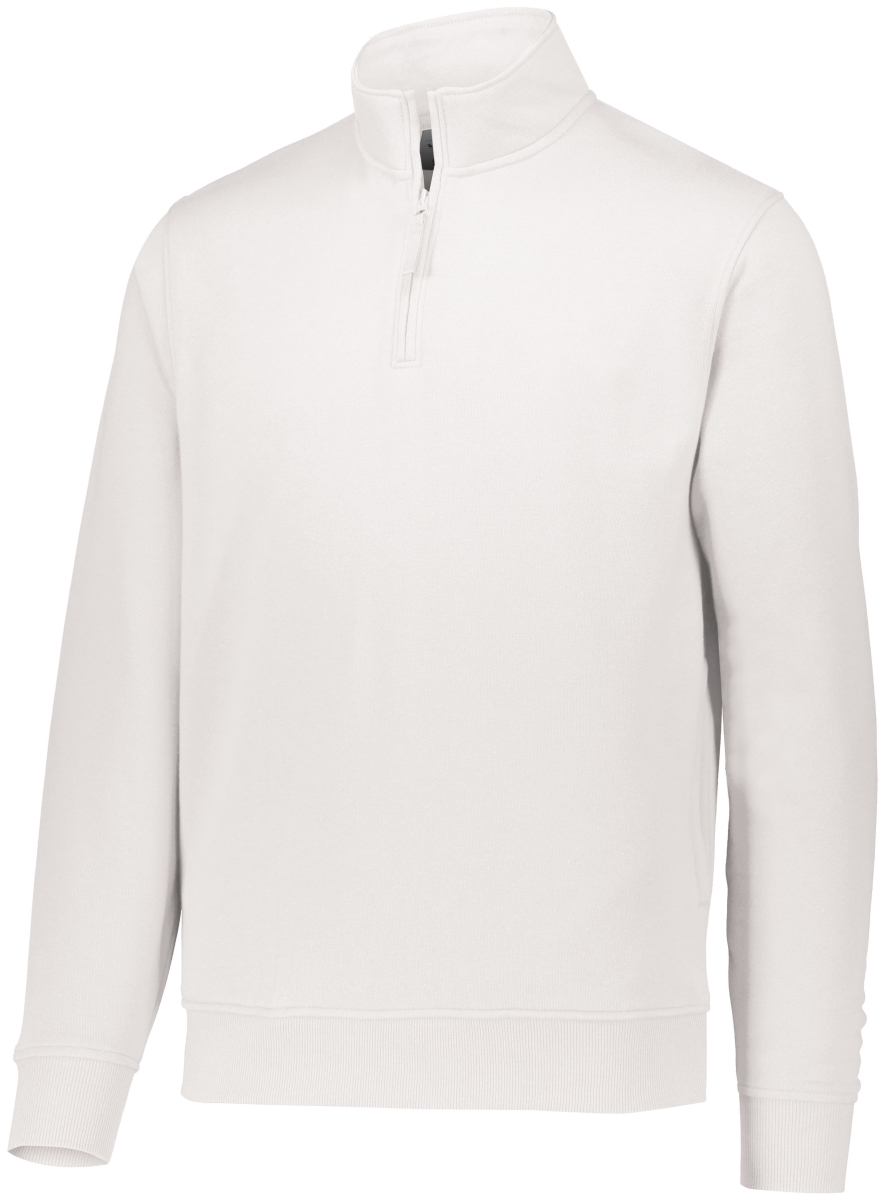 5422.005.XS 60 Percent Cotton & 40 Polyester Fleece Pullover, White - Extra Small