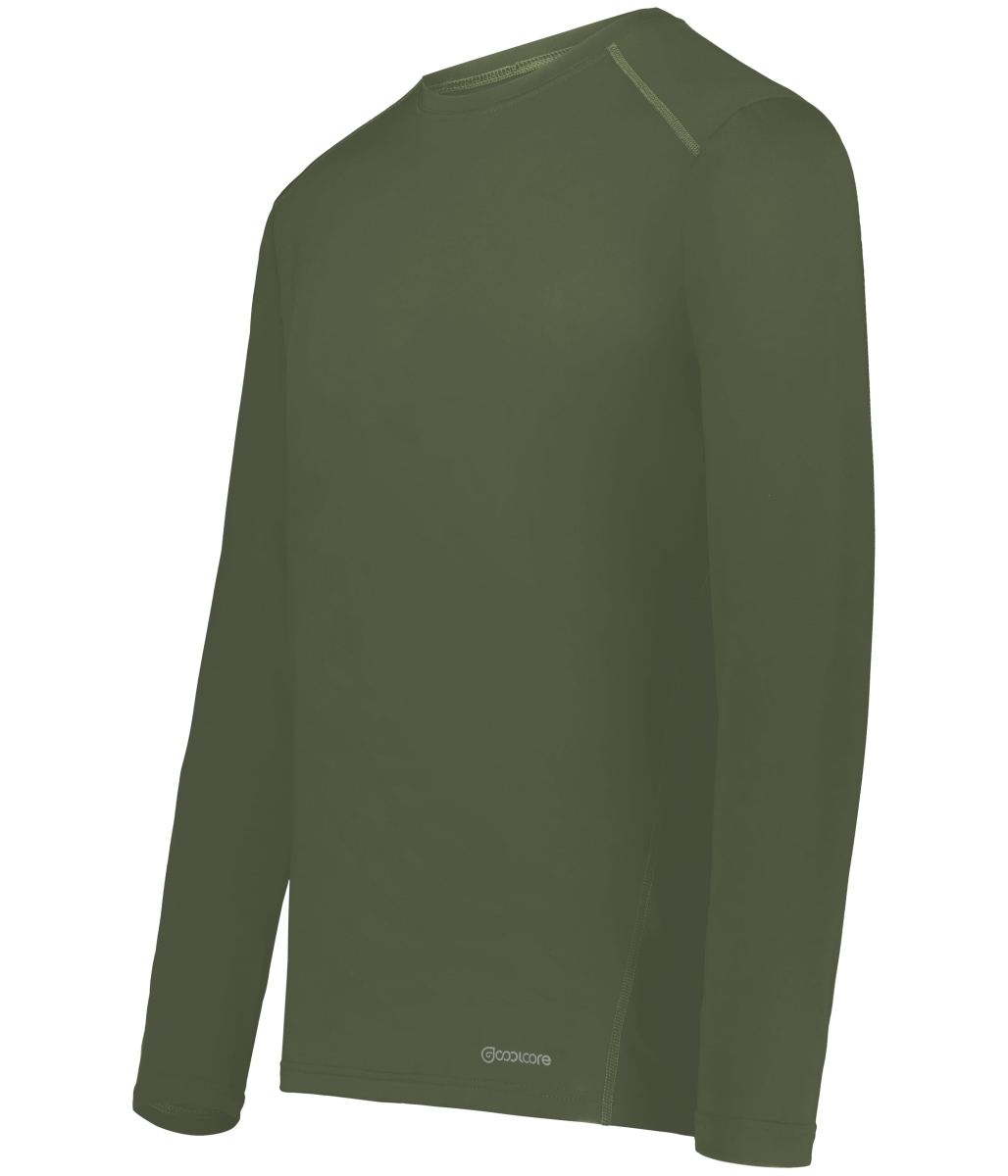 222138.039.2XL Essential Long Sleeve T-Shirt, Olive - 2XL