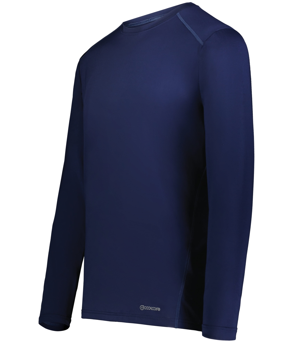 222138.065.M Essential Long Sleeve T-Shirt, Navy - Medium