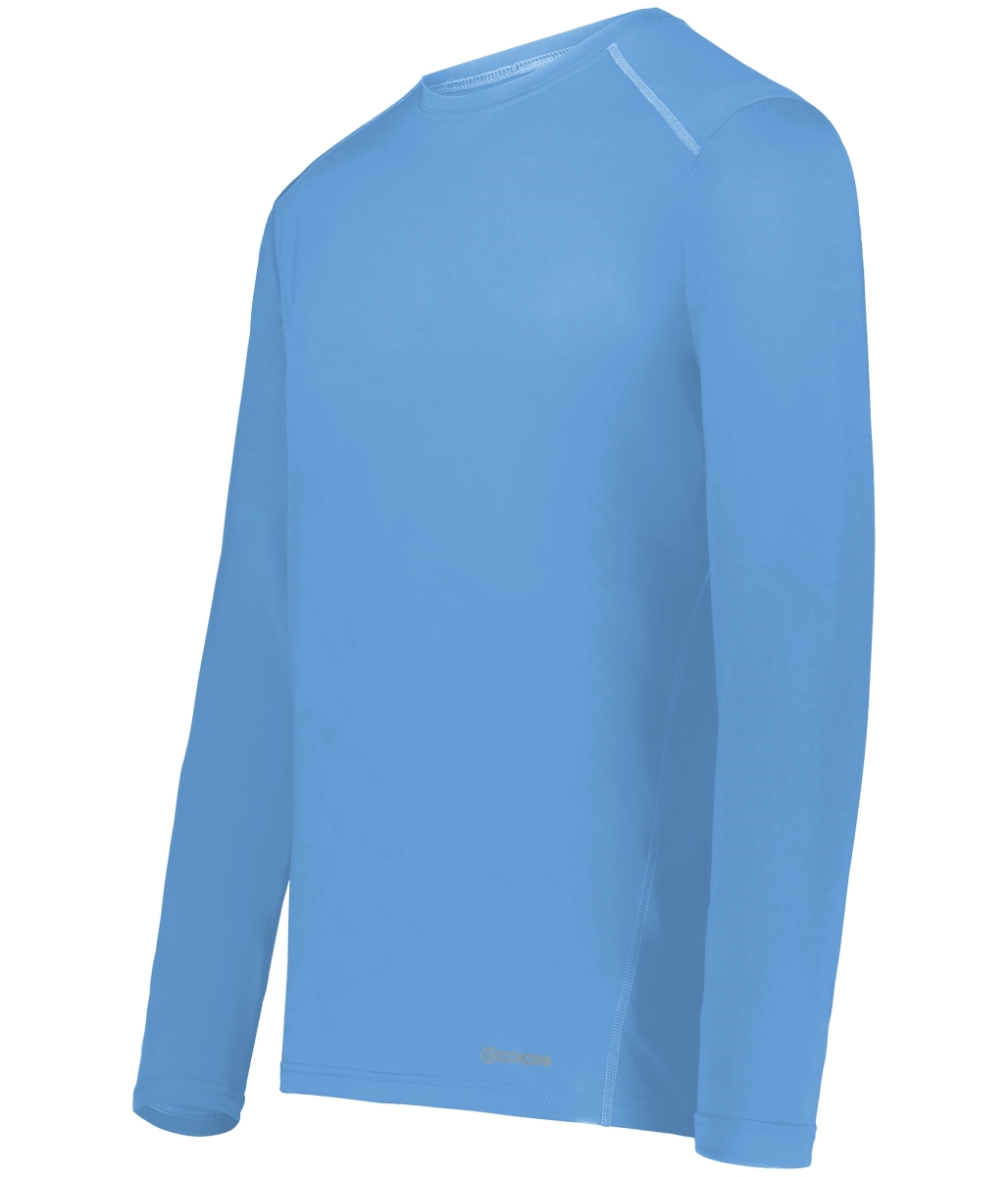 222138.089.M Essential Long Sleeve T-Shirt, Columbia Blue - Medium