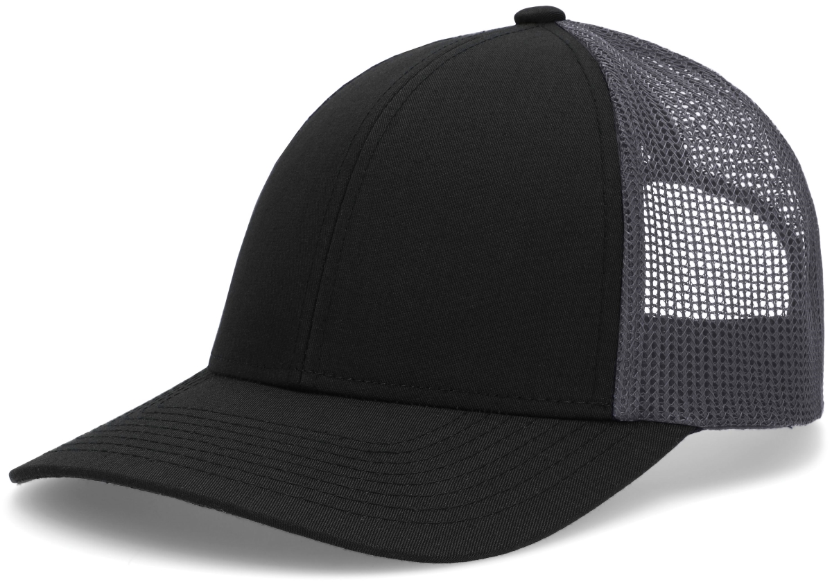 P114.Q92.OS Low-Pro Trucker Cap, Black & Graphite - One Size
