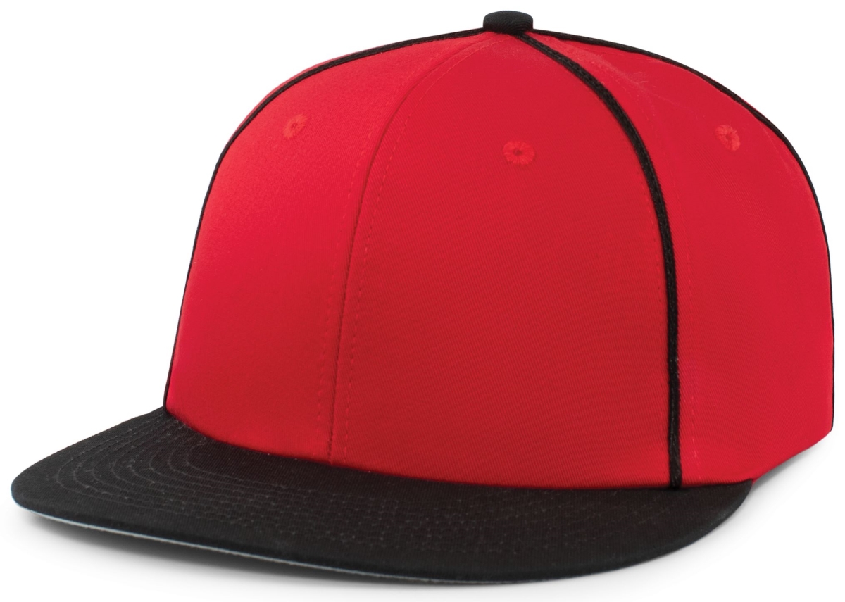 P820.407.YTH Momentum Team Cap, Red & Black - Youth