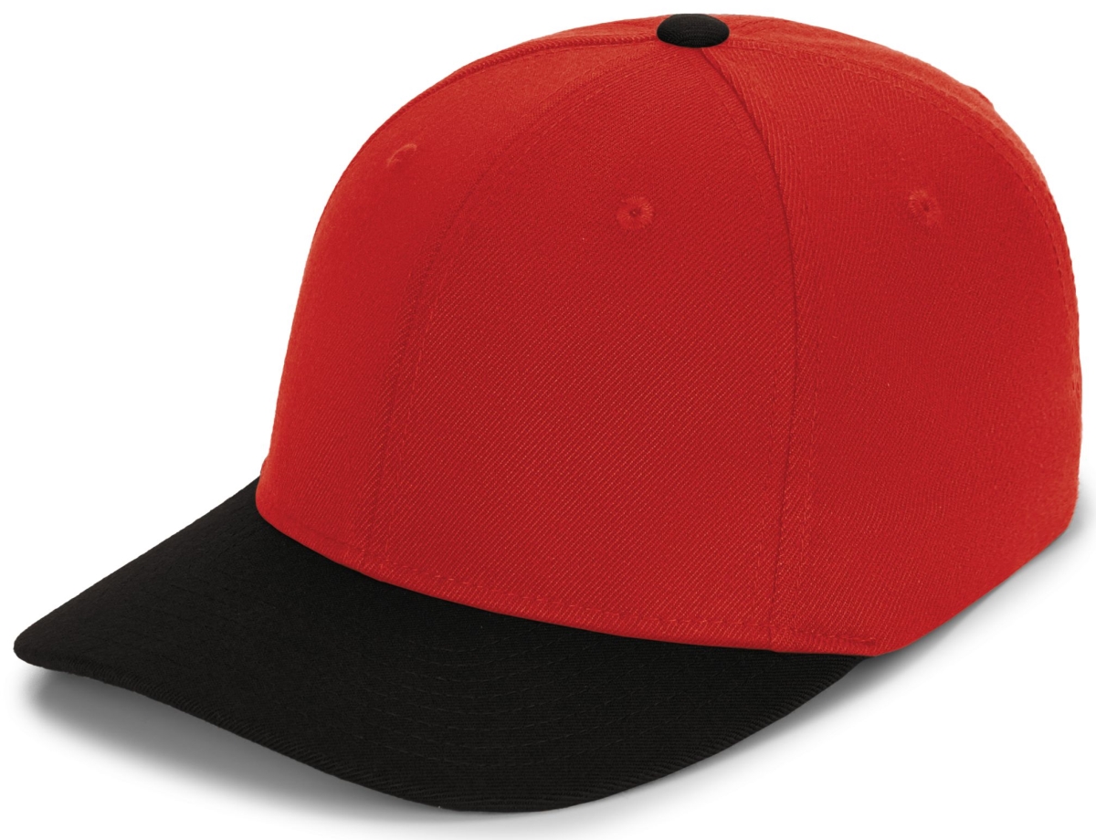 P821.407.XS Pro-Wool Pacflex Cap, Red & Black - Extra Small