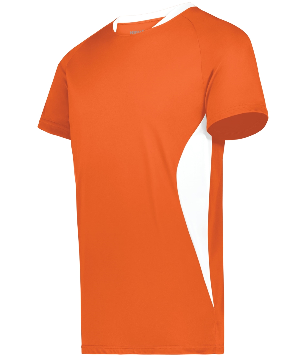 322240.320.L Madrid Soccer Jersey, Orange & White - Large