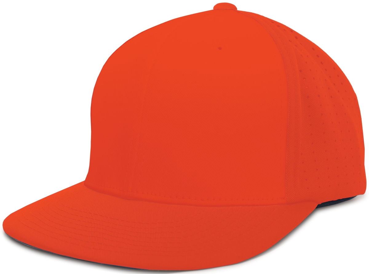 ES474.029.XS Perforated F3 Performance Flexfit Cap, Orange - Extra Small