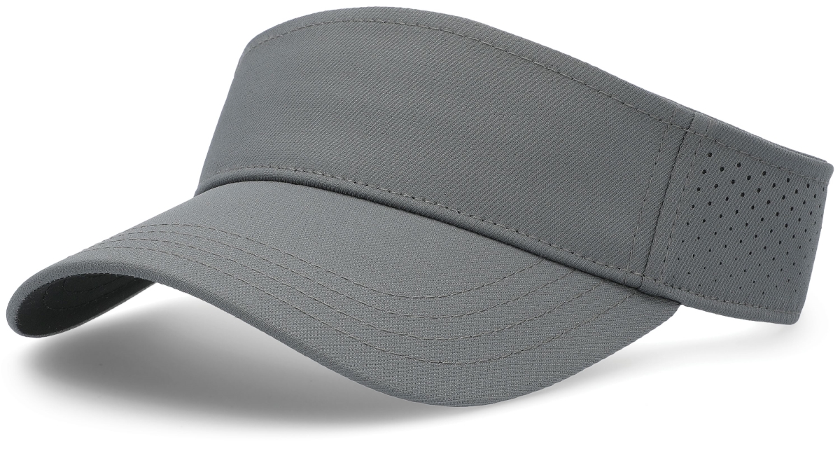 P500.172.OS Perforated Visor Cap, Graphite & Black - One Size