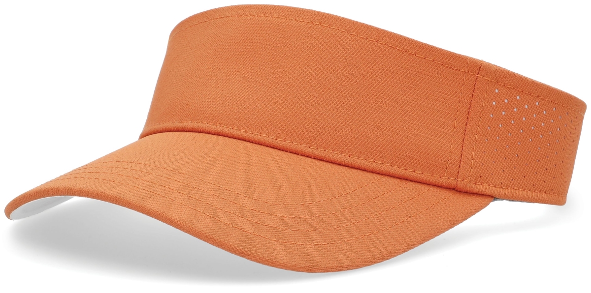 P500.T67.OS Perforated Visor Cap, Texas Orange & White - One Size