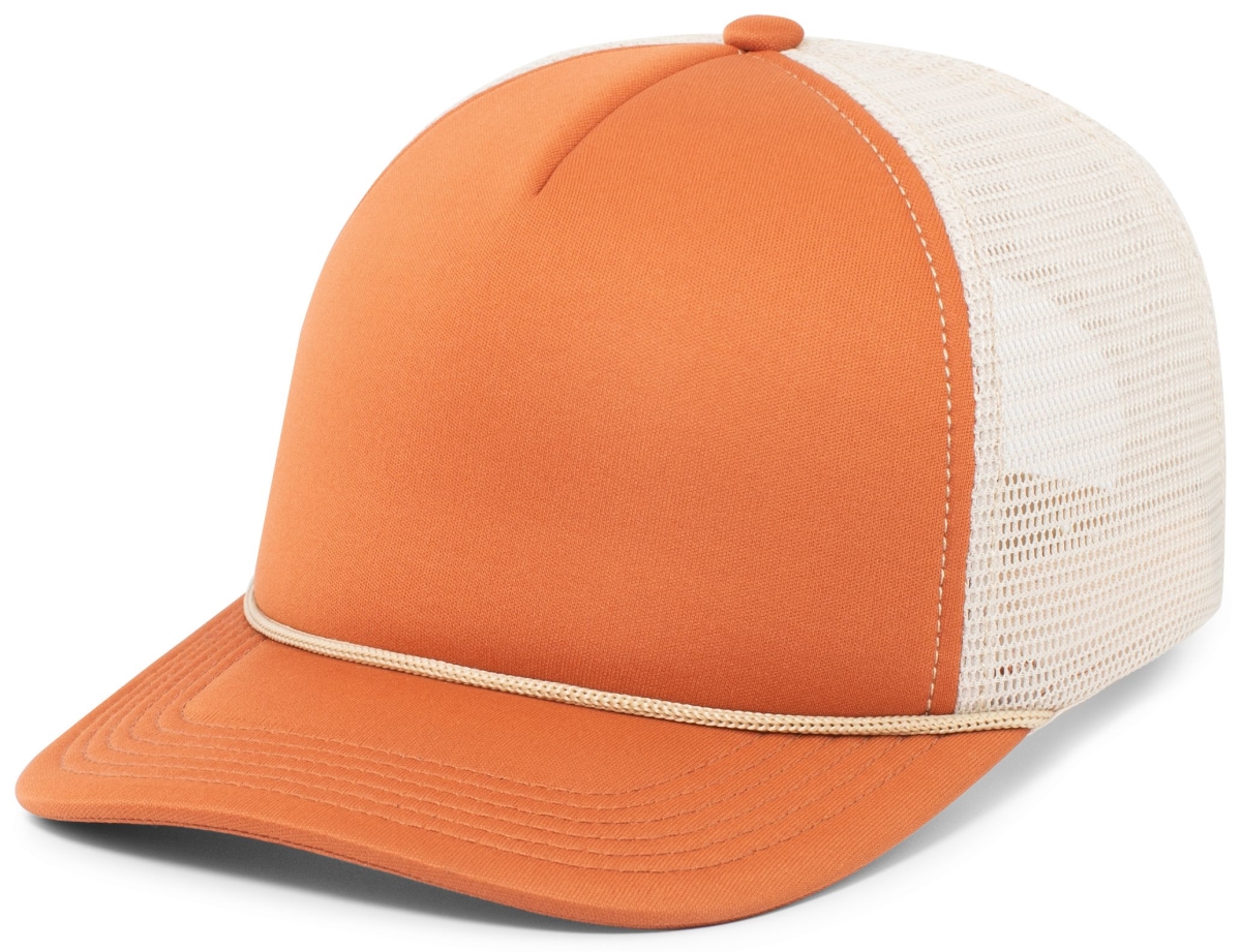 P782.02U.OS Foamie Fresh Trucker Cap, Rust & Khaki - One Size