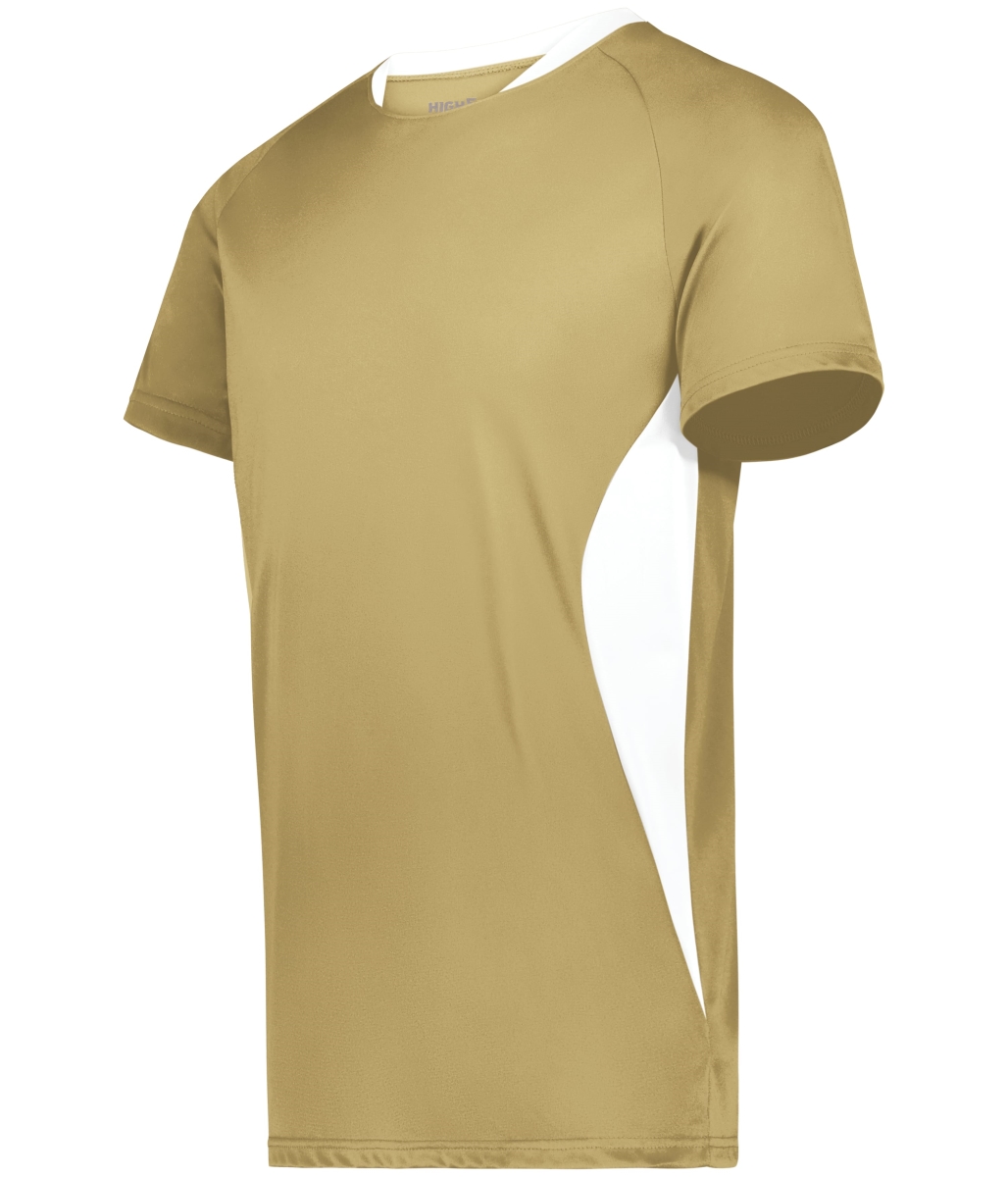 Picture of Augusta Sportswear 322240.250.S Madrid Soccer Jersey&#44; Vegas Gold & White - Small