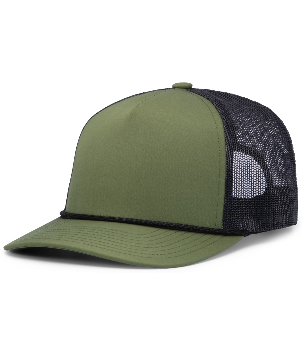 P423.89V.OS Weekender Trucker Cap, Moss & Light Charcoal - One Size