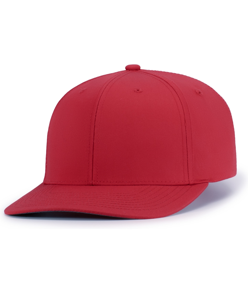 P322.040.ADT Poly & Cotton Snapback Cap, Red - Adult
