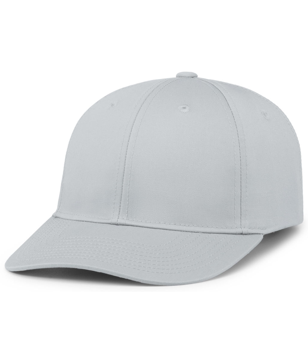 P208.099.OS Hybrid Snapback Dad Cap, Silver - One Size