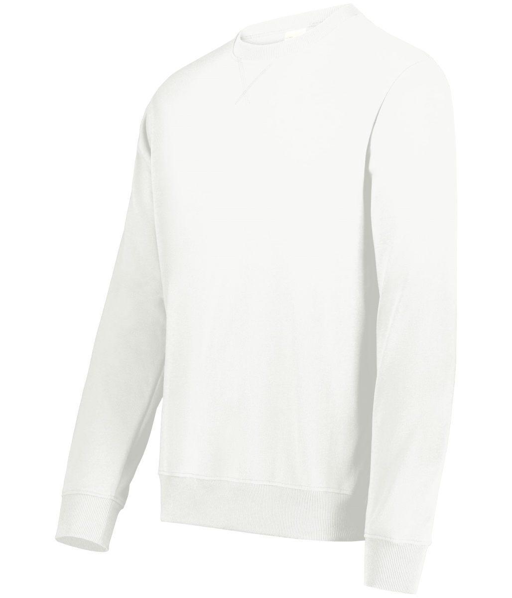 6957.803.M All-Day Core Basics Fleece Crew T-Shirt, Ultra White - Medium