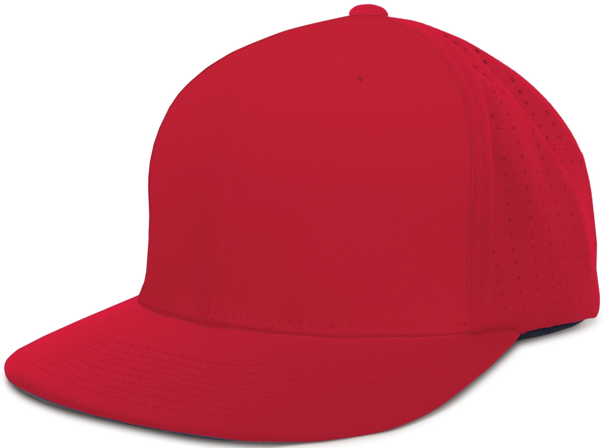 ES474.040.S-M Perforated F3 Performance Flexfit Cap, Red - Small & Medium