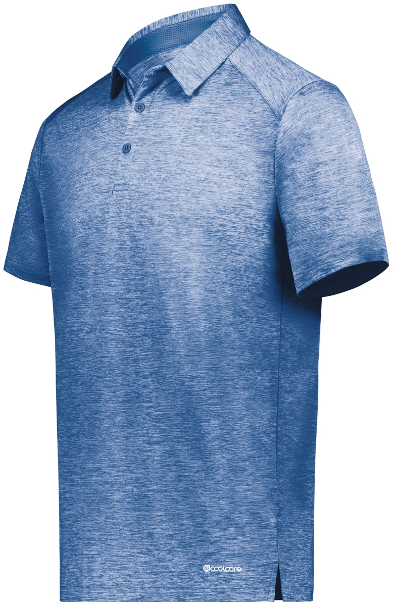 222572.U55.XL Electrify Polo T-Shirt, Royal Heather - Extra Large