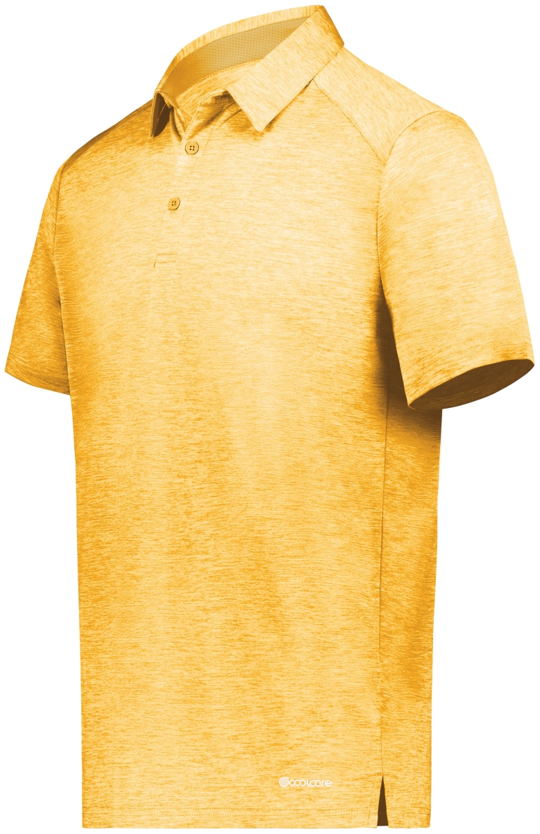 222572.E70.3XL Electrify Polo T-Shirt, Gold Heather - 3XL