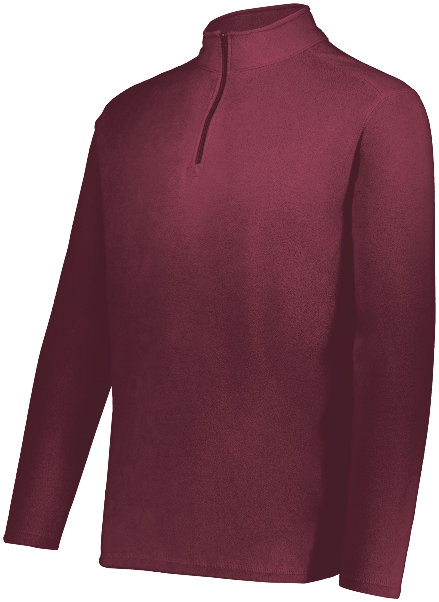 6863.745.S Micro-Lite Fleece 0.25 Zip Pullover, Maroon - Small