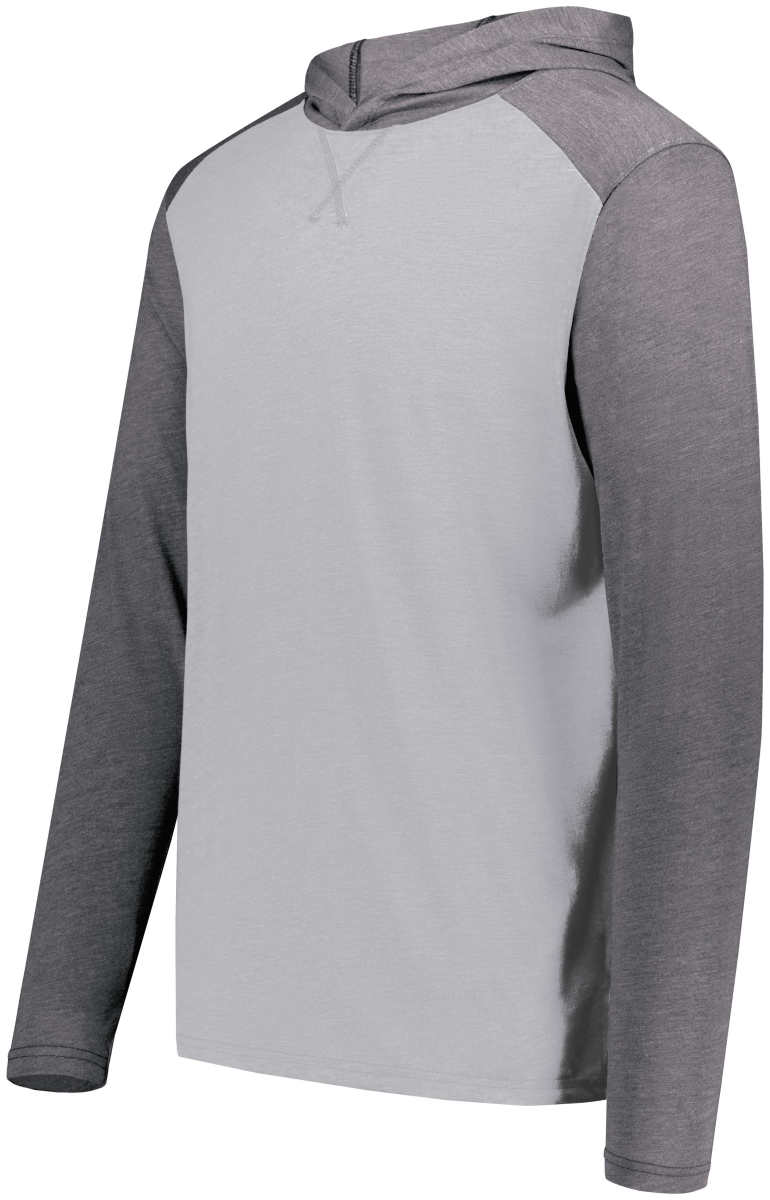 6884.30V.M Gameday Vintage Hoodie, Grey Heather & Carbon Heather - Medium