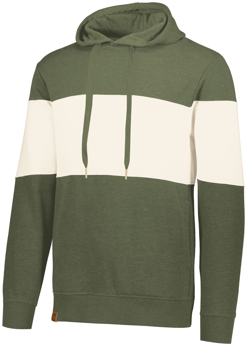 229563.984.M All-American Hoodie, Olive Heather & Birch - Medium