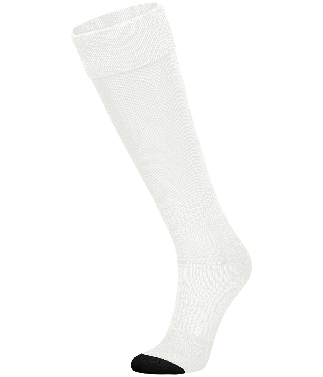 329130.226.L Impact Plus Chill Soccer Socks, White & Black - Large