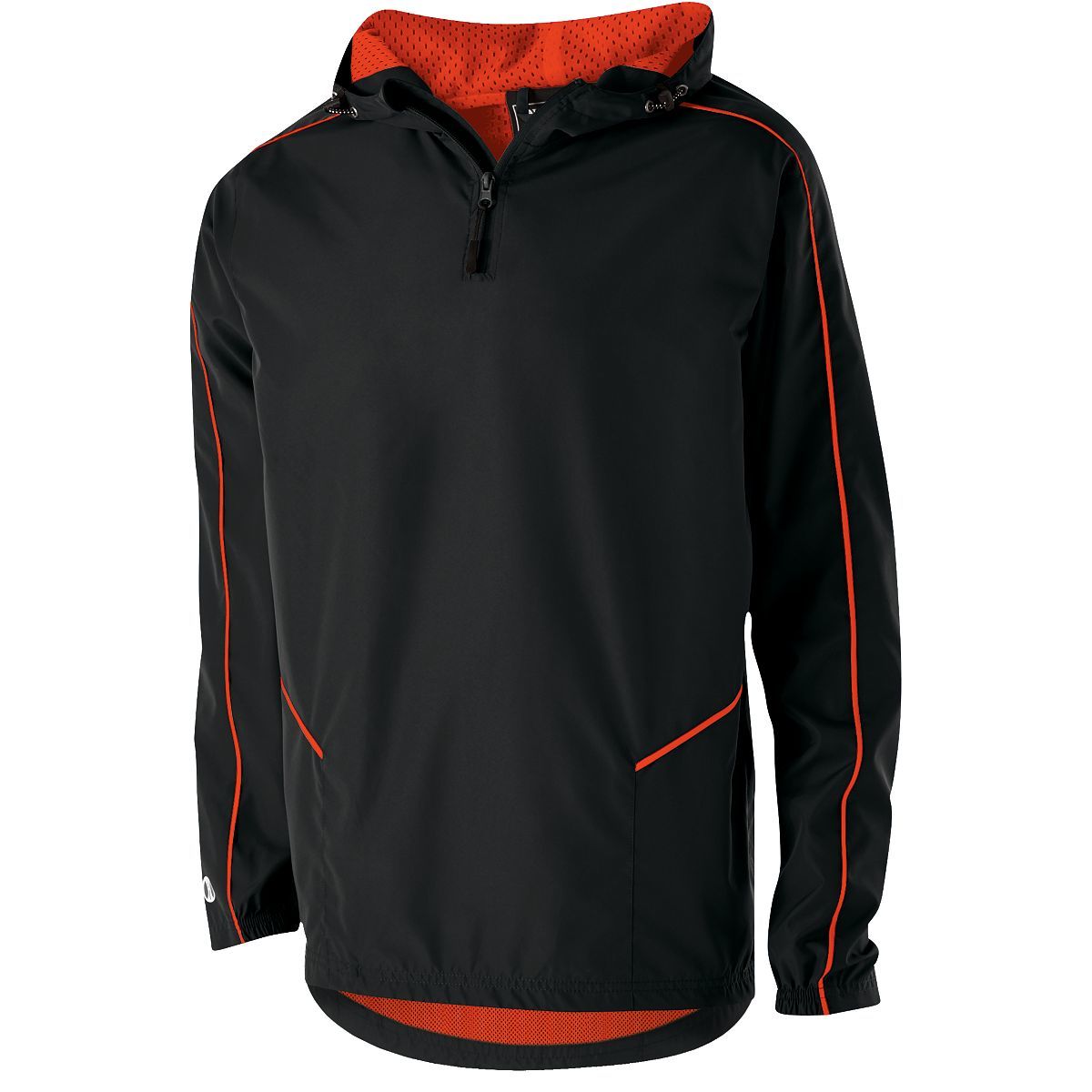 229016.423.S Wizard Pullover, Black & Orange - Small