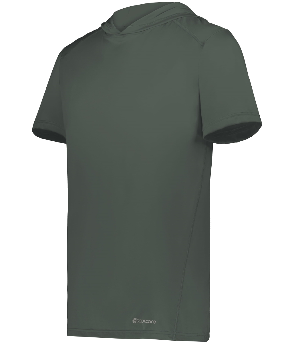 222142.98D.M Short Sleeve Hoodie, Iron - Medium
