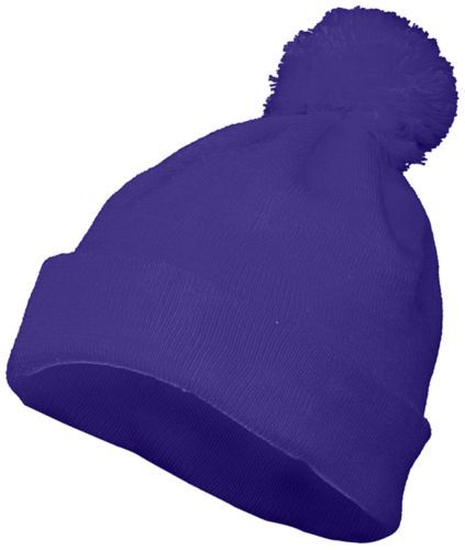6816.050.OS Pom Beanie, Purple - One Size
