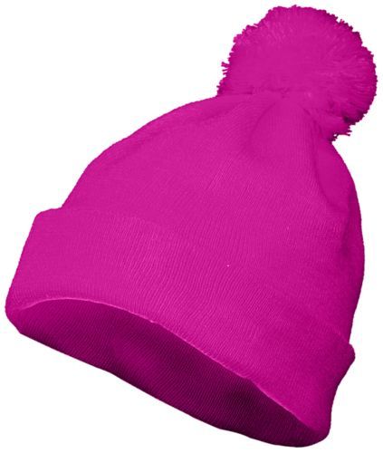 6816.809.OS Pom Beanie, Power Pink - One Size