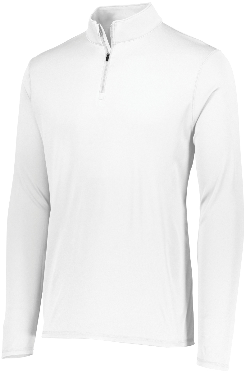 2785.005.M Attain Wicking 0.25 Zip Pullover, White - Medium