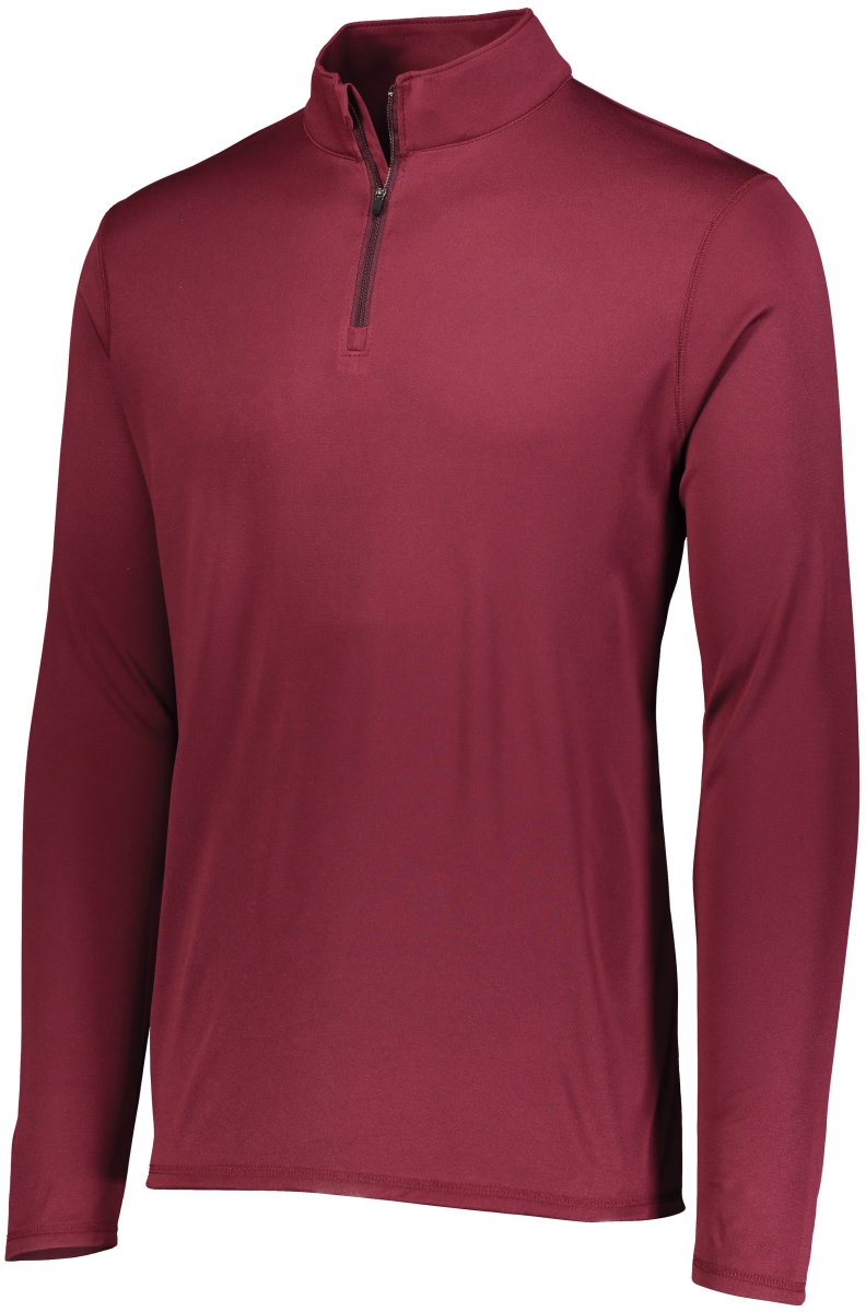 2785.045.M Attain Wicking 0.25 Zip Pullover, Maroon - Medium