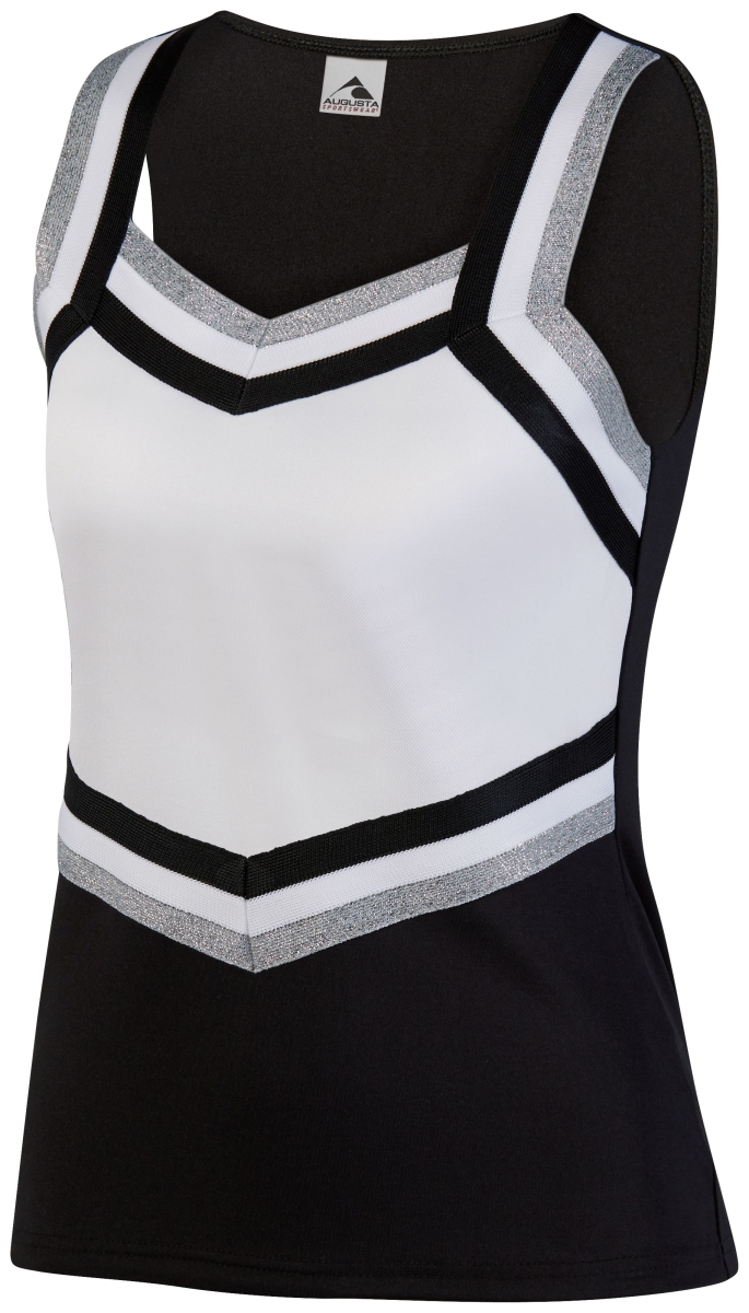9141.354.M Girls Pike Shell, Black, White & Metallic Silver - Medium