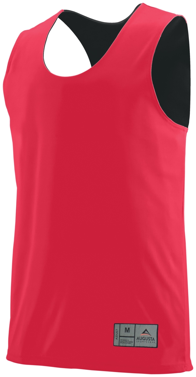 148.407.M Reversible Wicking Tank, Red & Black - Medium