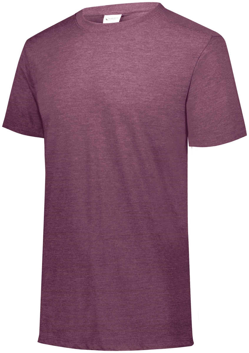 3065.T09.M Tri-Blend T-Shirt, Maroon Heather - Medium