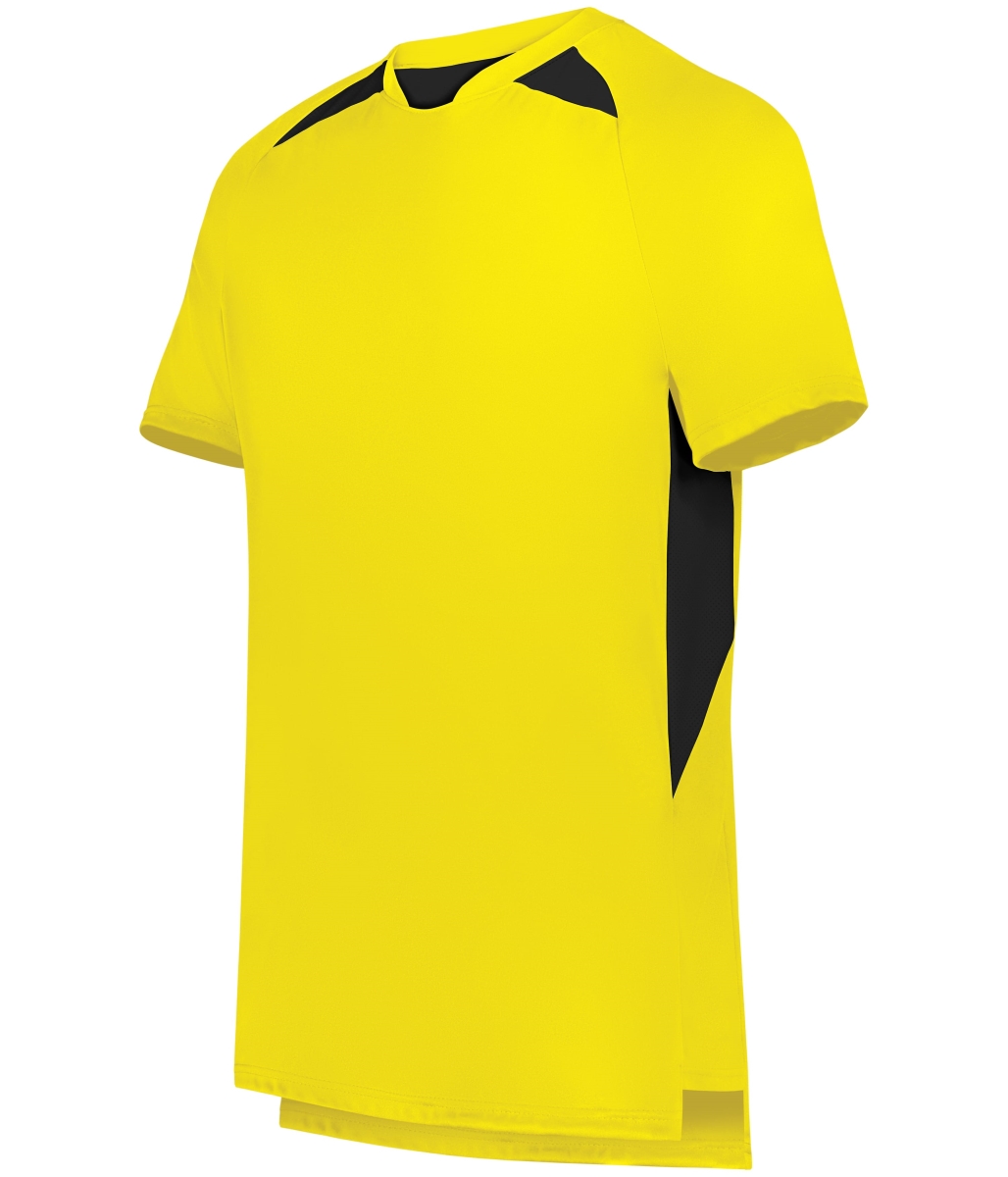 322990.457.3XL Hawk Evolution Soccer Jersey, Power Yellow & Black - 3XL