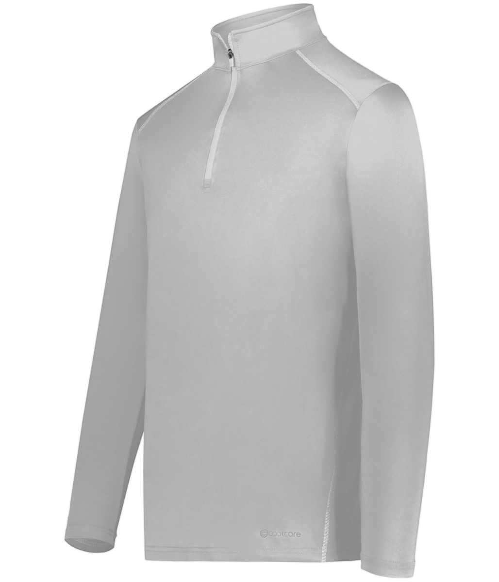 222140.009.L 0.25 Zip Pullover, Athletic Grey - Large